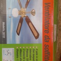 ventilatore a soffitto con luce 