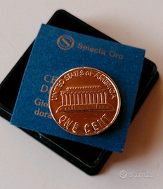 Spilla One Cent Dollaro Stati Uniti dAmerica