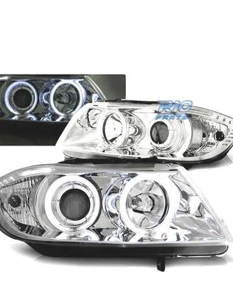 FARI BMW E90 E91 05-08 OCCHI ANGEL CCFL CROMATI