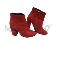 STIVALETTI DONNA PRIMADONNA ROSSO SCAMOSCIATO