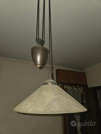 lampadario a sospensione con puleggia 