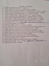  BOTTIGLIE VINI E LIQUORI