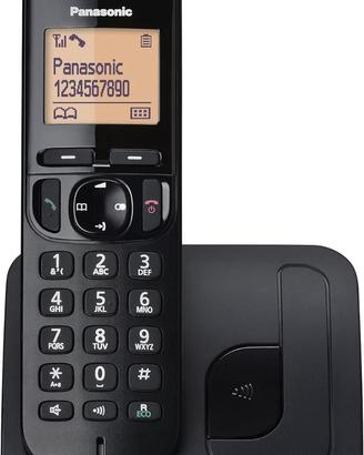 Cordless Panasonic KX-TGC210 Telefono DECT Nero