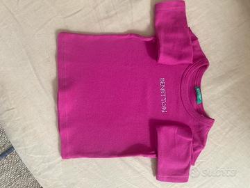 maglietta benetton brillantini 12 mesi