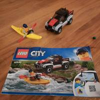 lego city macchina e canoa 60240