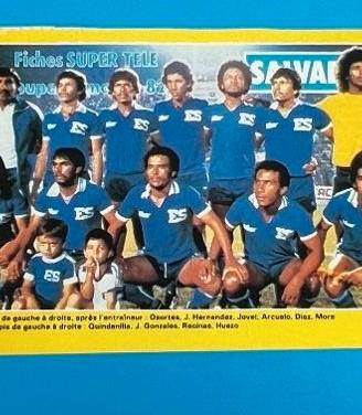 EL SALVADOR team Espana 82 Scheda WORLD CUP 1982