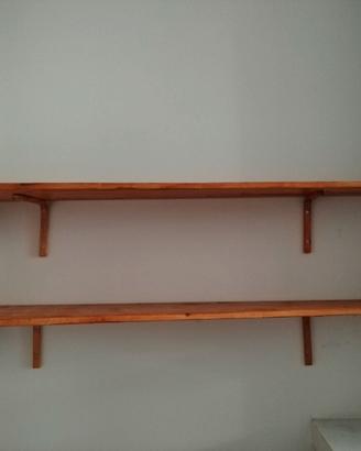 mensole in legno da muro
