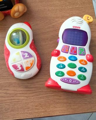due telefoni per bambini