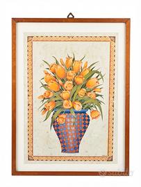 Quadro con tulipani arancioni