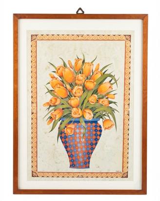 Quadro con tulipani arancioni