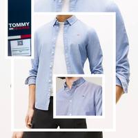 Tommy Jeans camicia slim stretch oxford