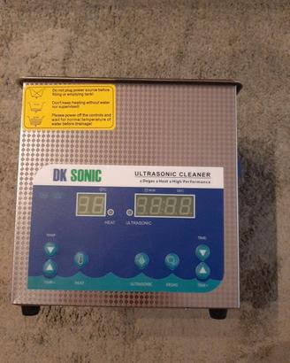 Pulitore a ultrasuoni da 2l + 2l  di liquido 