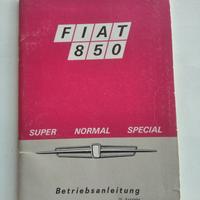 FIAT 850 Betriebsanleitung Handbuch 1971