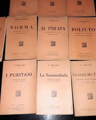 LIBRETTI D'OPERA editi BARION anni '30