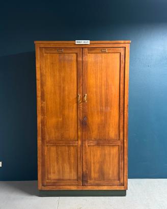 Armadio archivio vintage Mandati Bollati in legno