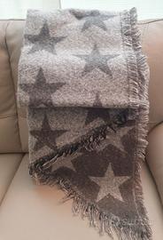 Sciarpa double face in alpaca e viscosa