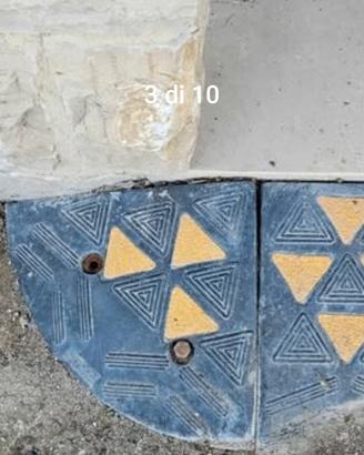 Rampa in gomma scalino garage