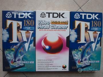 Videocassetta TDK 180 min/Puliscitestine