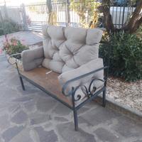 divano da giardino in ferro 