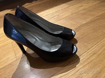 Scarpe tacco 7 cm Nero Giardini