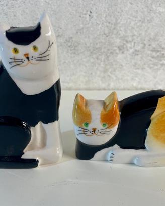 Coppia di gatti dipinti a mano – mod 35