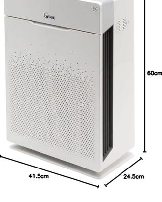 Purificatore d'aria con filtro hepa 13 winix zero 