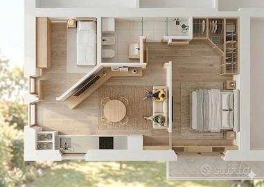 Trilocale ristrutturato ex-novo cod. M.2515