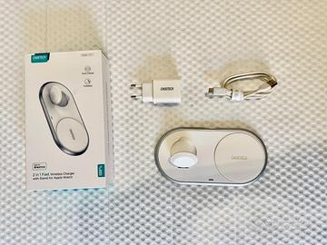 Caricatore wireless 2 in 1 Choetech per iPhone Apl