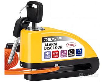 Bloccadisco Moto con Allarme 110 dB, Antifurto Mot
