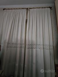 Tenda macramè avorio