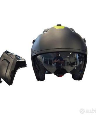 CASCO MOTO SCOOTER JET CON MENTONIERA STACCABILE