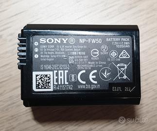 Batteria Sony NP-FW50 originale per Sony Alpha