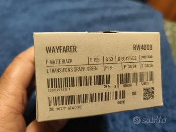 ray ban meta seconda serie wayfarer