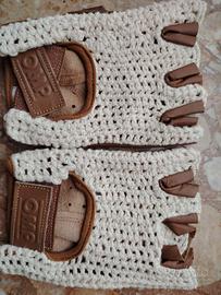 Guanti OMP "dita tagliate" di guida in pelle