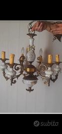 lampadario con fiorellini. 