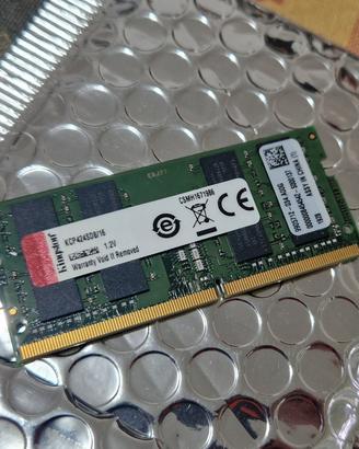 Ram Kingston 1x16GB DDR4 2400MHZ