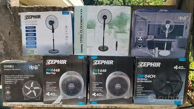 Ventilatori, e lampade insetticidi