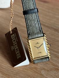 Orologio Berios Tank NOS,calibro manuale,perfetto