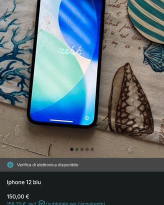 iphone 12 blu 256