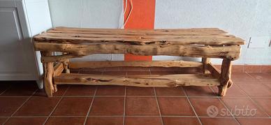 panca in legno di ginepro