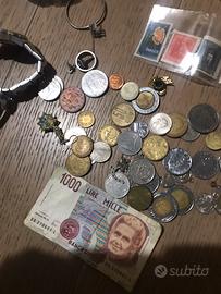 Monete gioielli orologio