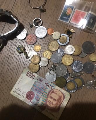 Monete gioielli orologio