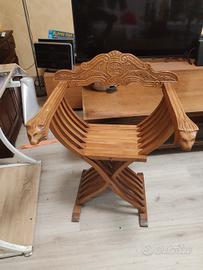 Rara sedia Savonarola 