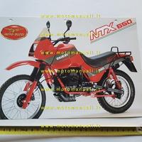 MOTO GUZZI NTX 650 1987 enduro depliant originale