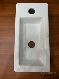 Mini lavabo in ceramica bianca 37x18 cm – bagno/WC