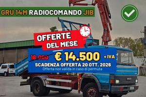 Camion ribaltabile IVECO 145.17 Con Gru Benelli 14