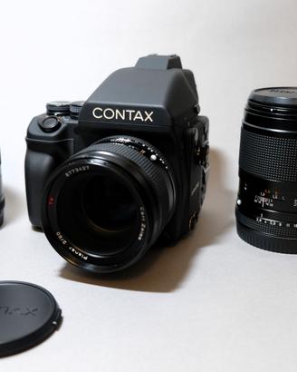 Contax 645 obiettivi 80 mm f 2 45 mm f 2.8  140 mm