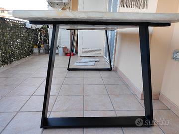 tavolo per esterno in legno massello 