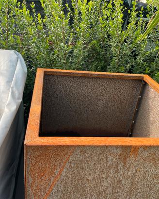 Fioriere in acciaio Corten