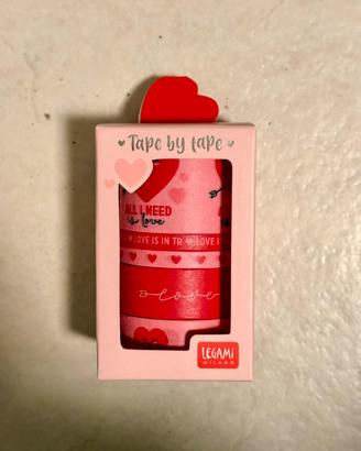 5 NASTRI ADESIVI di carta-TAPE BY TAPE : HEART